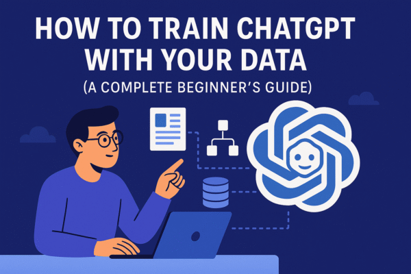 How to Train ChatGPT With Your Data: A Complete Beginner’s Guide (With Stories, Diagrams & Real Examples)